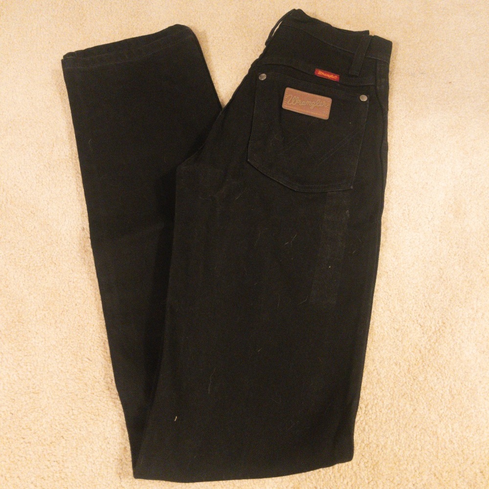 Wrangler Black Straight Jeans